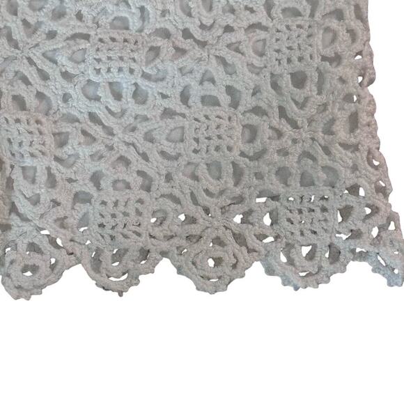 CLUB MONACO White Crochet Drawstring Waist Mini Shorts Boho Festival Sz XS - Picture 3 of 8
